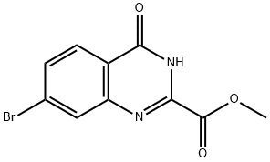 methyl 7-bromo-4-oxo-3,4-dihydroquinazoline-2-carboxylate 结构式