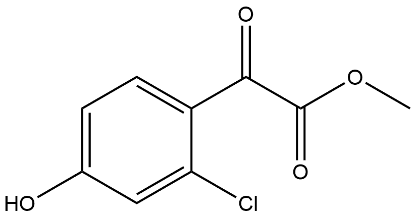 Methyl 2-chloro-4-hydroxy-α-oxobenzeneacetate 结构式