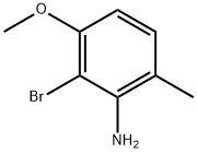 2-溴-3-甲氧基-6-甲基苯胺 结构式