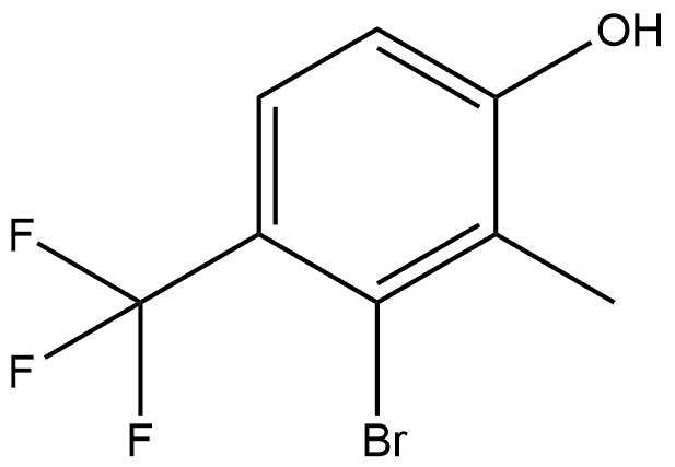 3-Bromo-2-methyl-4-(trifluoromethyl)phenol 结构式