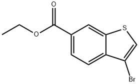 3-溴苯并[B]噻吩-6-羧酸乙酯 结构式