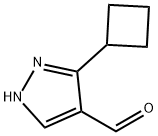 3-环丁基吡唑-4-甲醛 结构式