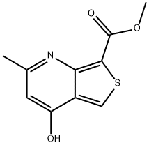 methyl
4-hydroxy-2-methylthieno[3,4-b]pyridine-7-carbox
ylate 结构式