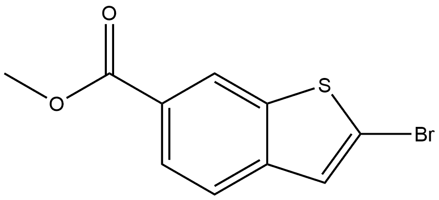 2-溴苯并[B]噻吩-6-甲酸甲酯 结构式