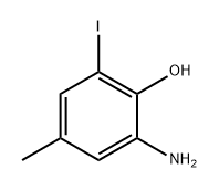 Phenol, 2-amino-6-iodo-4-methyl- 结构式