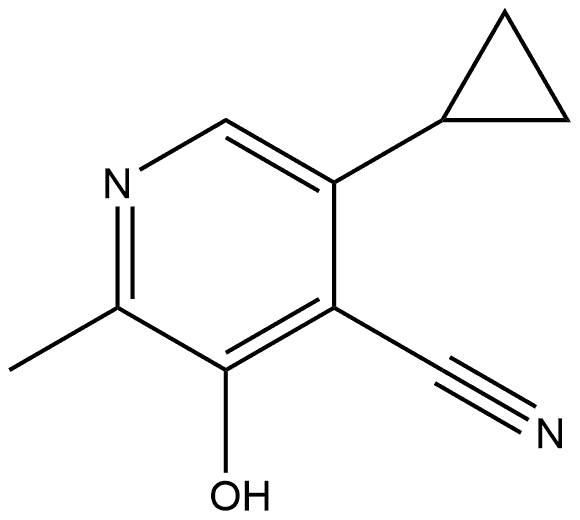 5-环丙基-3-羟基-2-甲基异烟腈 结构式