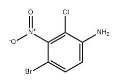 4-溴-2-氯-3-硝基苯胺 结构式