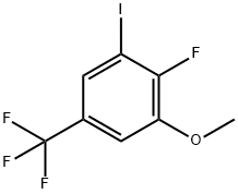 2-Fluoro-1-iodo-3-methoxy-5-(trifluoromethyl)benzene 结构式