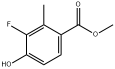 3-氟-4-羟基-2-甲基苯甲酸甲酯 结构式