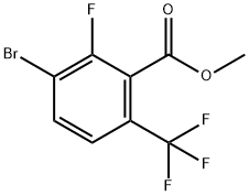 2-氟-3-溴-6-三氟甲基苯甲酸甲酯 结构式