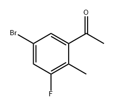 1-(5-溴-3-氟-2-甲基苯基)乙-1-酮 结构式