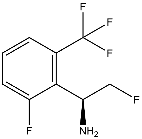 (S)-2-fluoro-1-(2-fluoro-6-(trifluoromethyl)phenyl)ethan-1-amine 结构式