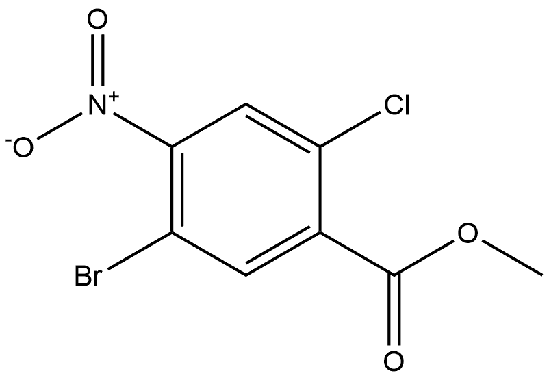Methyl 5-bromo-2-chloro-4-nitrobenzoate 结构式