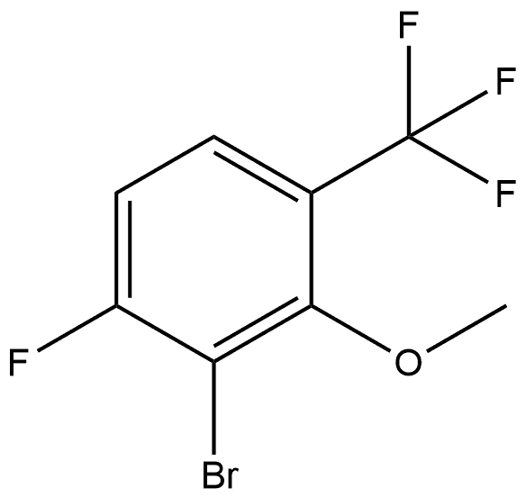 2-Bromo-1-fluoro-3-methoxy-4-(trifluoromethyl)benzene 结构式