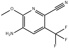 5-氨基-6-甲氧基-3-(三氟甲基)吡啶腈 结构式