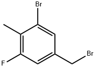 3-溴-5-氟-4-甲基溴苄 结构式