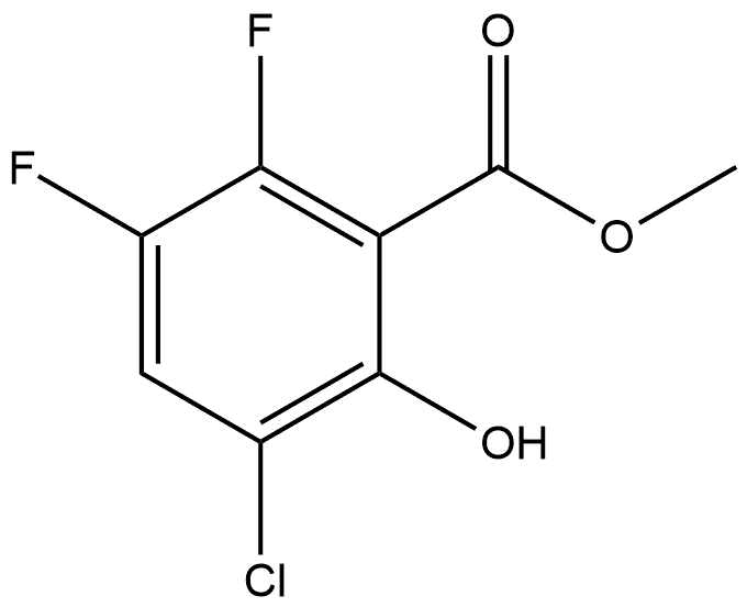 methyl 3-chloro-5,6-difluoro-2-hydroxybenzoate 结构式