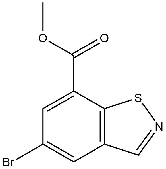 methyl 5-bromobenzo[d]isothiazole-7-carboxylate 结构式