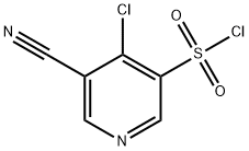 4-氯-5-氰基吡啶-3-磺酰氯 结构式