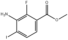 3-氨基-2-氟-4-碘苯甲酸甲酯 结构式