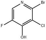 2-Bromo-3-chloro-5-fluoropyridin-4-ol 结构式
