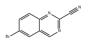6-bromoquinazoline-2-carbonitrile 结构式