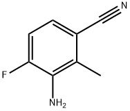3-氨基-4-氟-2-甲基苄腈 结构式