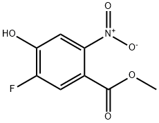 5-氟-4-羟基-2-硝基苯甲酸甲酯 结构式