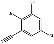 2-溴-5-氯-3-羟基苯甲腈 结构式