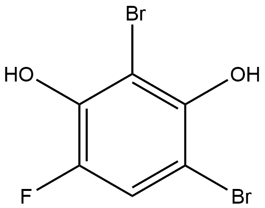 2,4-二溴-6-氟苯-1,3-二醇 结构式