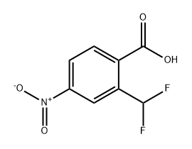 2-(二氟甲基)-4-硝基苯甲酸 结构式