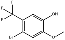 4-Bromo-2-mthoxy-5-(trifluoromthyl)phnol 结构式