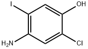 Phenol, 4-amino-2-chloro-5-iodo- 结构式