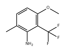 Benzenamine, 3-methoxy-6-methyl-2-(trifluoromethyl)- 结构式