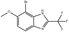 4-Bromo-5-methoxy-2-(trifluoromethyl)-1H-benzimidazole 结构式