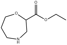 1,4-Oxazepine-2-carboxylic acid, hexahydro-, ethyl ester 结构式