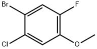 1-bromo-2-chloro-5-fluoro-4-methoxybenzene 结构式