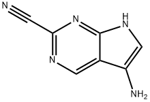 5-氨基-7H-吡咯并[2,3-D]嘧啶-2-腈 结构式