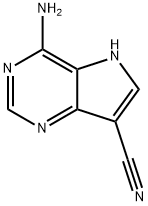 4-氨基-5H-吡咯并[3,2-D]嘧啶-7-腈 结构式