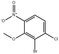 2-溴-1-氯-3-甲氧基-4-硝基苯 结构式