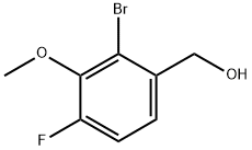 (2-溴-4-氟-3-甲氧基苯基)甲醇 结构式