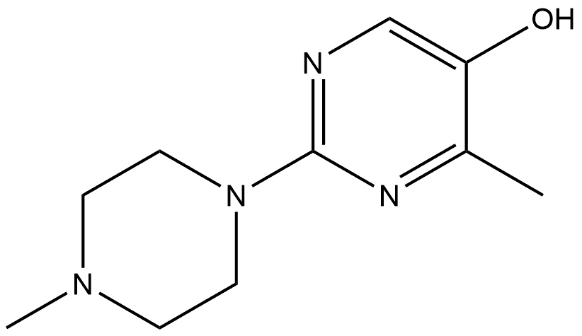 4-Methyl-2-(4-methyl-1-piperazinyl)-5-pyrimidinol 结构式