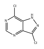 3,7-二氯-1H-吡唑并[4,3-D]嘧啶 结构式
