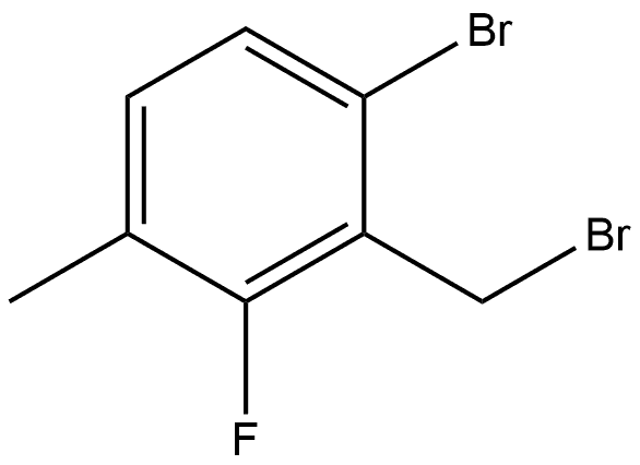 1-bromo-2-(bromomethyl)-3-fluoro-4-methylbenzene 结构式
