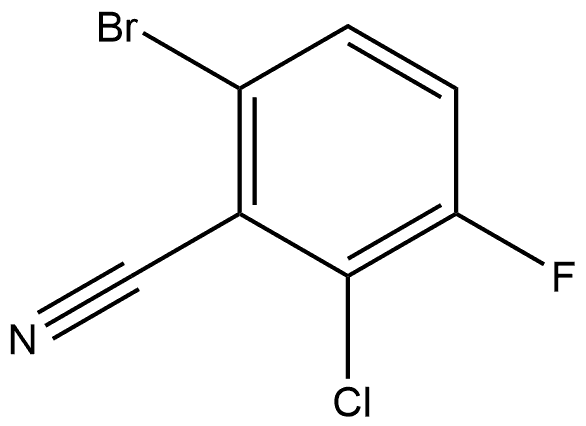 6-Bromo-2-chloro-3-fluorobenzonitrile 结构式