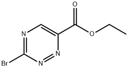 1,2,4-Triazine-6-carboxylic acid, 3-bromo-, ethyl ester 结构式