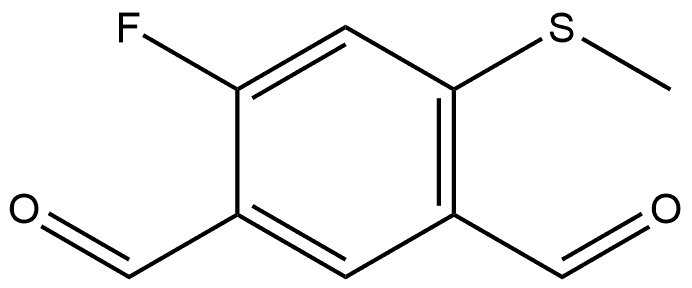 4-fluoro-6-(methylthio)isophthalaldehyde 结构式