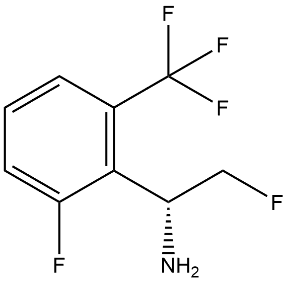 (R)-2-fluoro-1-(2-fluoro-6-(trifluoromethyl)phenyl)ethan-1-amine 结构式