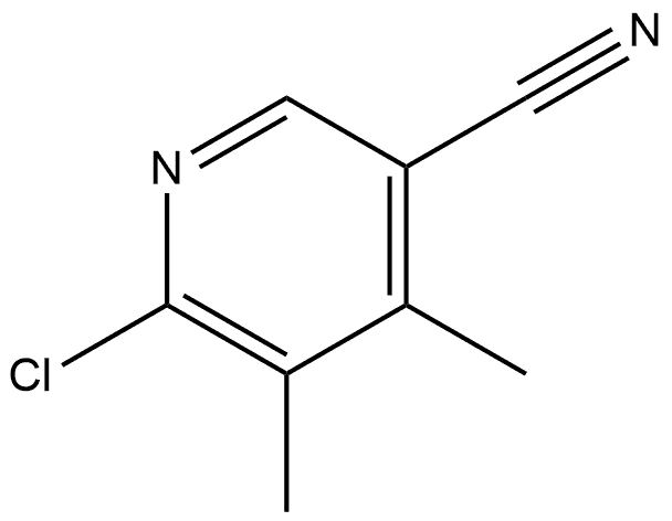 6-氯-4,5-二甲基烟腈 结构式