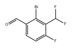 2-溴-3-(二氟甲基)-4-氟苯甲醛 结构式